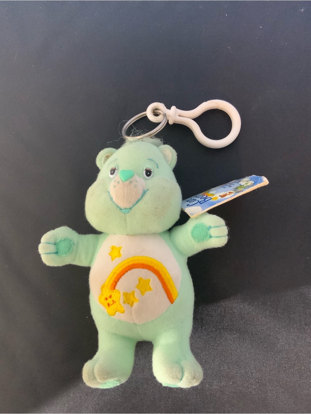 Care Bears Mint Green Rainbow Star Plush Key Clip